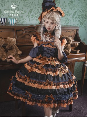 Pumpkin Opera House Halloween Lolita Dress OP by Classic Puppets (CP10)